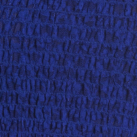 Free People Blue “Callie” Smocked Bandeau Top - Picture 7 of 10